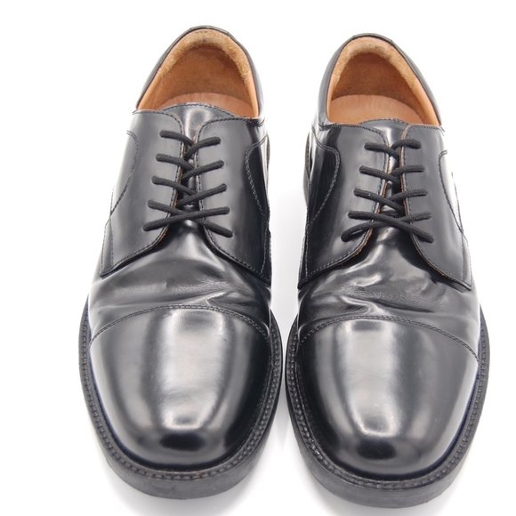 Johnston Murphy Black Oxford Leather Cap Toe Mens Dress Shoes size 13M 020-1251 main image 12